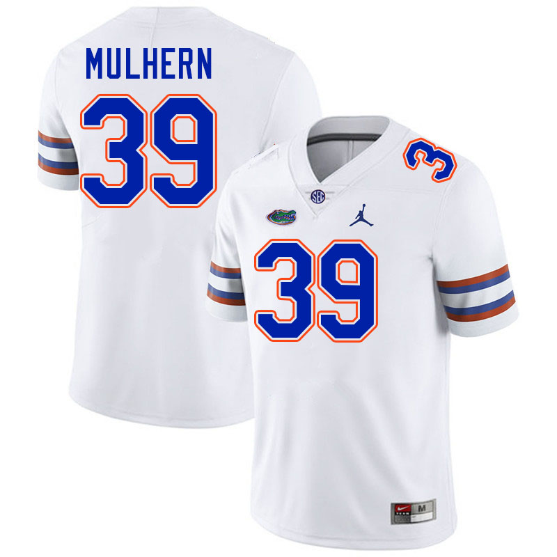 Florida Gators #39 Mack Mulhern College Football Jerseys Stitched-White